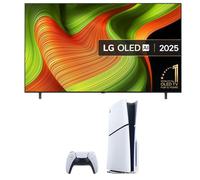 80"-84" Lg B5 83" OLED AI 4K Ultra HD HDR Smart TV 2025 (OLED83B56LA) & PlayStation 5 Digital Edition (Model Group, Slim) Bundle, Brown