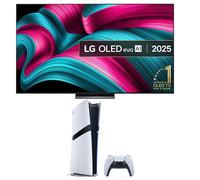 80"-84" Lg C5 83" OLED evo AI 4K HDR Smart TV 2025 (OLED83C54LA) & PlayStation 5 Pro Bundle, Silver/Grey