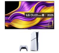80"-84" Lg OLED83G54LW 83" evo AI 4K HDR Smart TV & PlayStation 5 (Model Group - Slim) Bundle, Silver/Grey