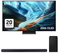 80"-84" Samsung S90H 83" OLED Glare Free 4K Vision AI Smart TV 2026 & HW-Q600H/XU 3.1.2 Wireless Sound Bar, Black