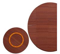 80 90 100cm Large Lazy Susan Dining Table Turntable Table Top Organizer Rotating Plate Round Serving Tray, Easy to Clean (Teak,45cm/18in)