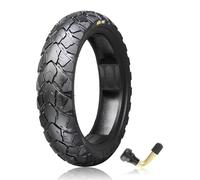 80/90-12 Tubeless Tires, Replacement for Scooter Motorcycle Front Rear - 6 PR Reinforced Off-Road Block Tread 53J 300 kPa Max Pressure