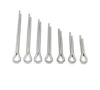 80/90/260pcs 304 Stainless Steel Cotter Pin Assortment Kit Split Snap Pins M1.5 M2 M3 M4 M5 M6 Whistle Hairpin U-pin Tractor for Car for Trucks(260pcs)