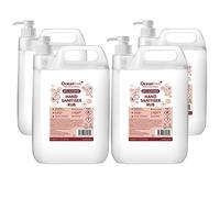 80% Alcohol Hand Sanitiser Liquid Rub with Pump - 4x 5L Litre - Kills 99% Bacteria, Germs - Sanitizer (Pack of 4)