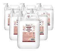 80% Alcohol Hand Sanitiser Liquid Rub with Pump - 6x 5L Litre - Kills 99% Bacteria, Germs - Sanitizer (Pack of 6)