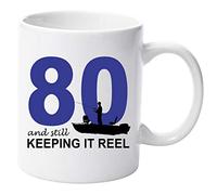 80 and Still Keeping it Real 11oz Ceramic Mug Gift Xmas Birthday Christmas Fathers Day