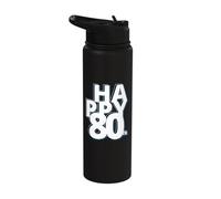 80 ans Anniversaire PAPY Mamie Cadeau Octogénaire Humour Stainless Steel Insulated Water Bottle