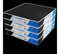 80 Black VInyl Suspended Ceiling TIles 595mm X 595mm (600 X 600) Wipeable, easy to clean, square edge, black taped alll 4 sides. 10 boxes of 8 tiles per box