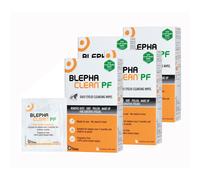 80 Blephaclean PF Daily Eyelid Wipes - Gentle Cleansing for Eyelids and Skin Around the Eyes | Suitable for Babies (over 3 months old), Children and