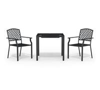 (80 cm table length/ 3 piece) vidaXL Garden Dining Set Outdoor Dining Table and Chairs Solid Wood Acacia