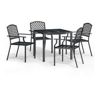 (80 cm table length/ 5 piece) vidaXL Garden Dining Set Outdoor Dining Table and Chairs Solid Wood Acacia