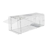 (80 cm) vidaXL Animal Trap Humane Rat Trap Cat Cage Trap Animal Cage Galvanised Iron