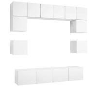 (80 cm) vidaXL TV Cabinet Set 8 Piece Chipboard Living Room 80/100cm Multi Colours
