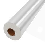 80 cm x 67 m Cellophane Roll - 3 Mil Thick Transparent, Large Clear Packaging Paper for Flowers, Gift Baskets Wrap (Folds in 40 cm)