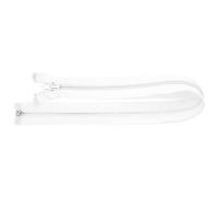 80 cm Zipper, Open Ended Separating Nylon Spiral Coil Zip, Size No #5 (White)