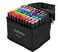 80 Colors Markers Pens Set, Permanent Art Marker Pens for Kids and Adults, Double Tipped Graphic Marker Pen for Manga/Anime/Fun doodling