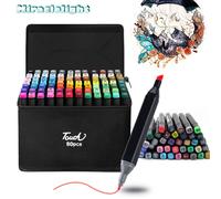 80 Colour Brush Pens Set Dual Tips Art Markers Drawing Watercolour DIY