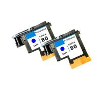 80 Compatible Printhead Replacement Compatible With HP80 C4821A CYAN Compatible With Designjet 1000 1000plus 1050 1055(2X CYAN C4821A)