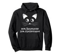 80% Cotton 20% Cat Hair - Traces - Sayings - Cats Pullover Hoodie
