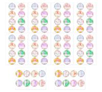 80 Count Cartoon Rabbit Egg Name Sticker Decorative Sticker Wrapping Label Scrap Journal Planner Package