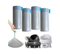 80 Count Litter Bags Compatible for NeakasaM1 and Pet Pivot Autoscooper 11 Open-Top Self-Cleaning Cat Litter Box
