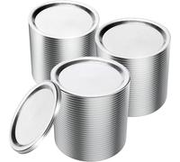 80-Count Regular Mouth Canning Lids - Split-Type Metal Mason Jar Lids for Canning - Food Grade Material 100% Fit & Airtight for Regular Mouth Jars Canning Flats for Ball