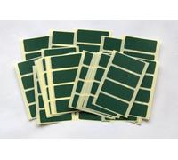 80 Dark Green Stickers - Sticky Coloured Self Adhesive Labels for Colour Coding