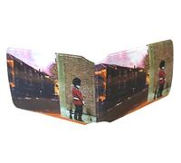 (80+ Designs) Bus Pass Wallet Credit Travel Rail Ticket Card Holder for Oyster Zip Business ID Card - Bifold - Party Bag Gift School Leaver (Banksy Guard Peeing)
