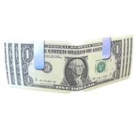 (80+ Designs) Bus Pass Wallet Credit Travel Rail Ticket Card Holder for Oyster Zip Business ID Card - Bifold - Party Bag Gift School Leaver ($1 Dollar Bill)