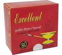 80 Excellent Golden River Charcoal Tablets for Instance Burning - Tablets are Packed in Rolls of 10 (Golden River Charcoal)
