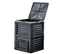 80 Gallon Kitchen Compost Bin - Large Outdoor Compost Box for Fast Soil Creation Aerating Garden Composter Eco-Friendly Waste Recycling Solution