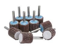 80 Grit 25mm Flap Wheel Disc Abrasive Sanding Pads for Drills 6mm Shank 10pc