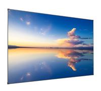 80-Inch Fresnel Projector Screen, 90% Ambient Ceiling Light Rejecting, 16:9 4K/8K, Active 3D, HDR, Fixed Frame Soft Screen for Medium to Long Throw Projector