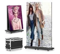 80 Inch P1.86 Spliceable LED Screen, USB Plug-and-Play Foldable Led Digital Display with Flight Case, APP & Computer Software Publishing for Events and Rentals WiFi/USB/HDMI(2pcs)