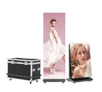80 Inch P1.86 Spliceable LED Screen, USB Plug-and-Play Foldable Led Digital Display with Flight Case, APP & Computer Software Publishing for Events and Rentals WiFi/USB/HDMI(1pcs)