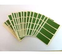 80 Labels, 50x20mm Rectangle, Dark Green, Colour Code Stickers, Self-Adhesive Sticky Coloured Labels