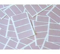 80 Labels, 50x20mm Rectangle, Light Brown, Colour Code Stickers, Self-Adhesive Sticky Coloured Labels