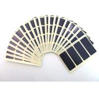 80 Labels, 50x20mm Rectangle, Navy Blue, Colour Code Stickers, Self-Adhesive Sticky Coloured Labels