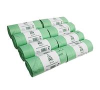 80 Litre x 120 bags Compost Bag Compostable Kitchen Bin Liners - Food Waste Bin Liners - EN 13432 - Compostable 80L Swing-Bin Bags with Composting Guide