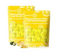 80 Makeup Remover Wipes Bulk Individually Wrapped Travel Makeup Wipes