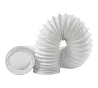 Ø80 mm - 6m / Ø3.15'' - 19.7ft - PVC Hose - Dust Collection Tube - Flexible Vac Hose - Clear PVC Air Duct Vacuum Pipe - Plastic Air Conditioner Hose - Spring Steel Wire Hose