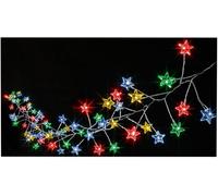 80 Multi Action Multi Coloured Star Cluster Micro Brights with Timer - PREMIER