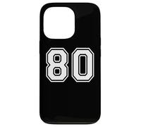 80 Number Eighty Team Sports Graphic Design Matching Varsity Case for iPhone 13 Pro