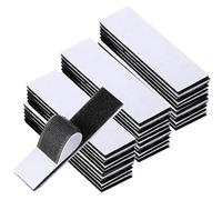 80 Pack 40 Pairs Hook and Loop Strips Heavy Duty 0.79x3.9 Inch - Self Adhesive Reusable Double Sided Sticky Tape for Walls, Doors, Tables - Strong & Sticky Strips Tape
