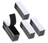 80 Pack 40Pairs Hook and Loop Strips, Heavy Duty 0.79x3.9 Inch Double Sided Tape, Mounting Tape for Walls, Doors, and Tables, Strong and Sticky Strips, Self Adhesive Reusable Tape (40)