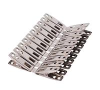 80 Pack Heavy Duty Stainless Steel Clothes Pins, Non-Slip Rubber Coated Clothespins, Metal Laundry Pegs for Outdoor Clothesline, Towel, Sock, Food Sealing, Photos, Home Kitchen Travel Office