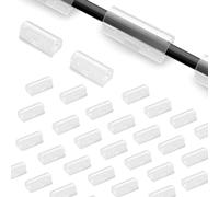 80 Pack Wire Organiser Holders for Desk, Lead Organiser Cable Holder Desk with Adhesive, Cable Clip Organizer for Cord and Wire，Desk Cable Management Clips (80 Pcs)