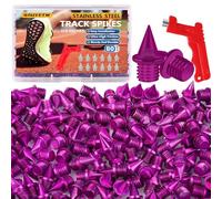 80 Pcs 1/4 Inch Track Spikes, Stainless Steel Track and Cross Country Spikes with Spike Wrench, Replacement Spikes for Sprint Sports Short Running Climbing Track Shoes