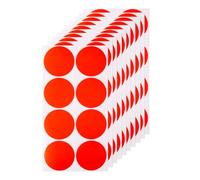 80 Pcs 50 mm Round Red Dot Stickers Self-Adhesive Sticky Coloured Dots Circle Labels Color Coding Dot Decals for Office School Home