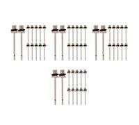 80 Pcs Ball Inflation Needles 5mm Thread for Sports Pumps | Silver Plated Copper, Side Hole Tip, Spare Parts Pack, Fits Most Pumps and School Sports